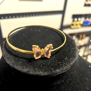 Gold plated Butterfly Bangle